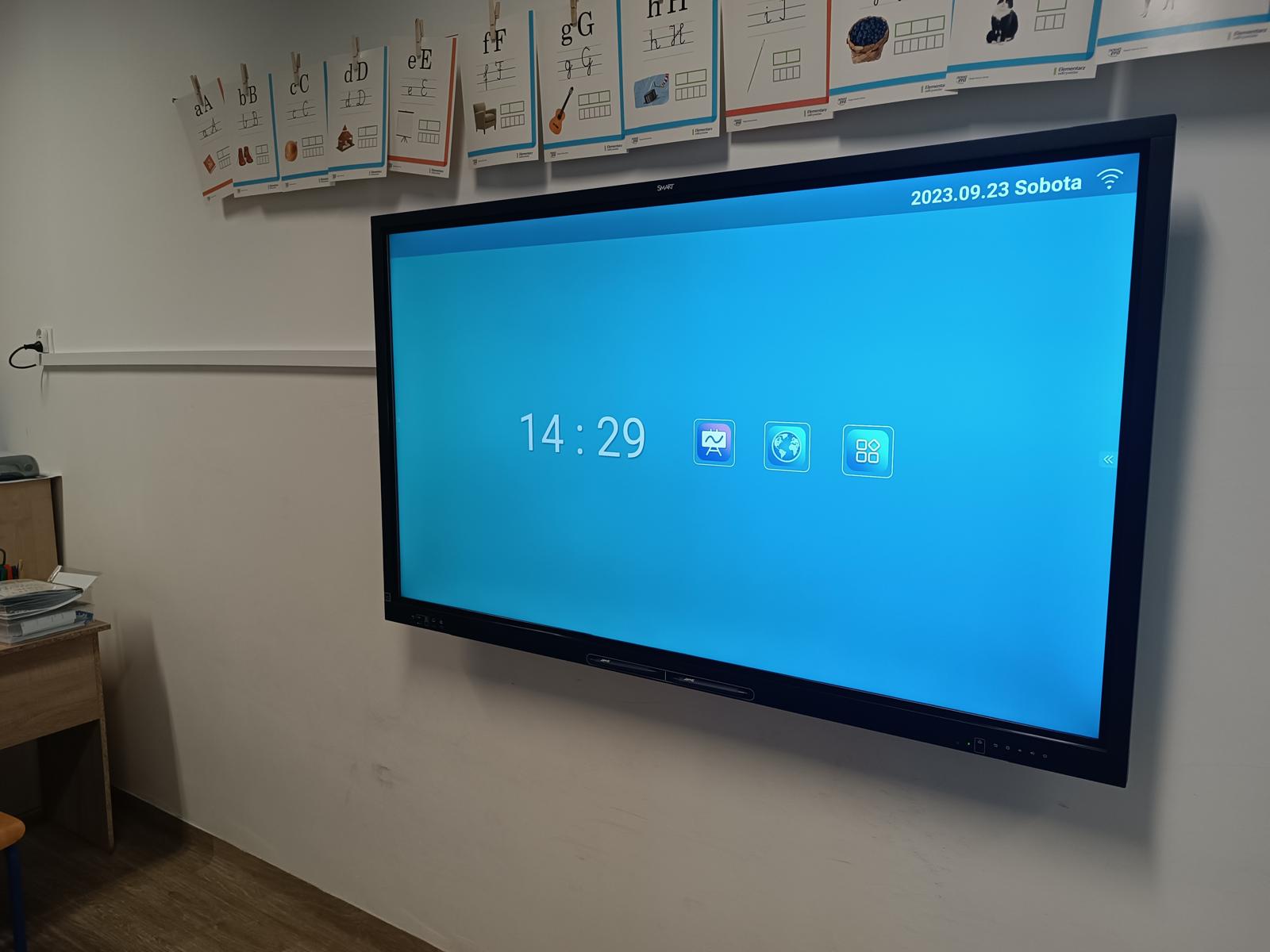 Monitor interaktywny – szkoła podstawowa Lublin
