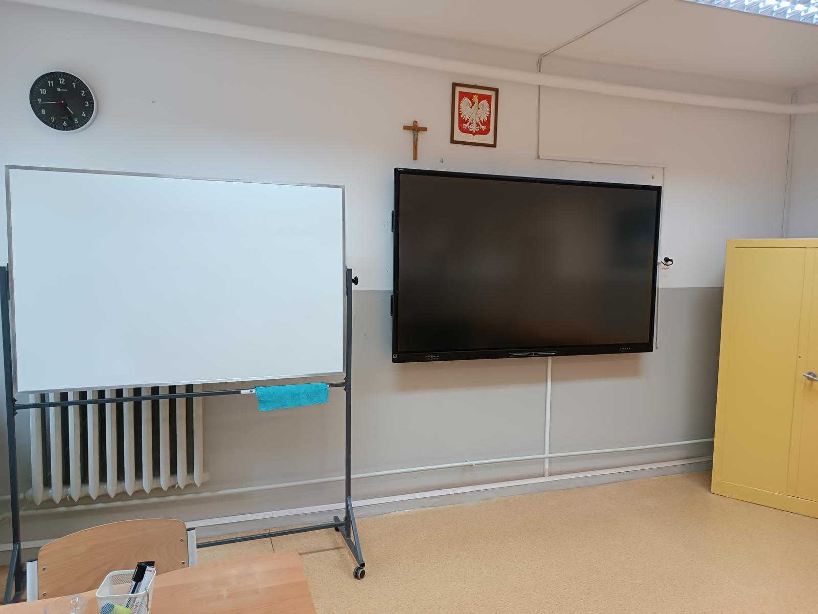 Sala lekcyjna z monitorem interaktywnym – Poznań